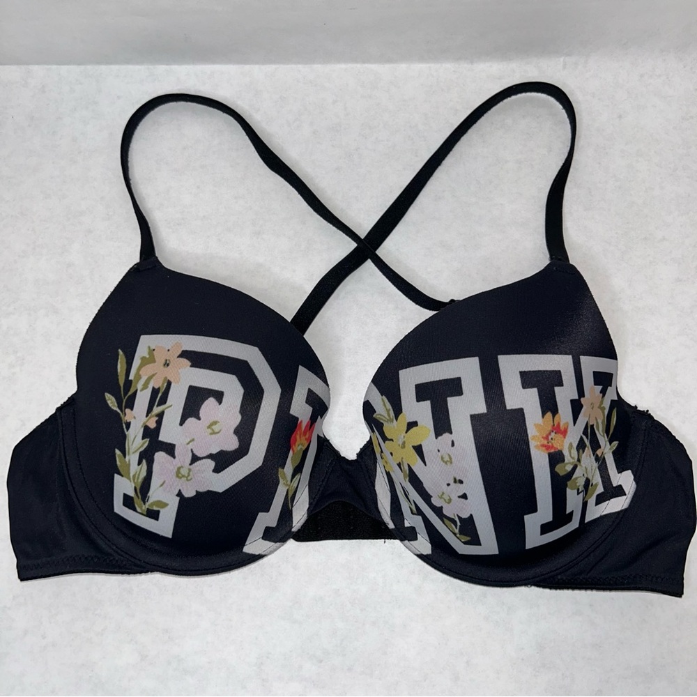 Victoria’s Secret PINK Bra 36B Wear Everywhere T-shirt Lightly Lined